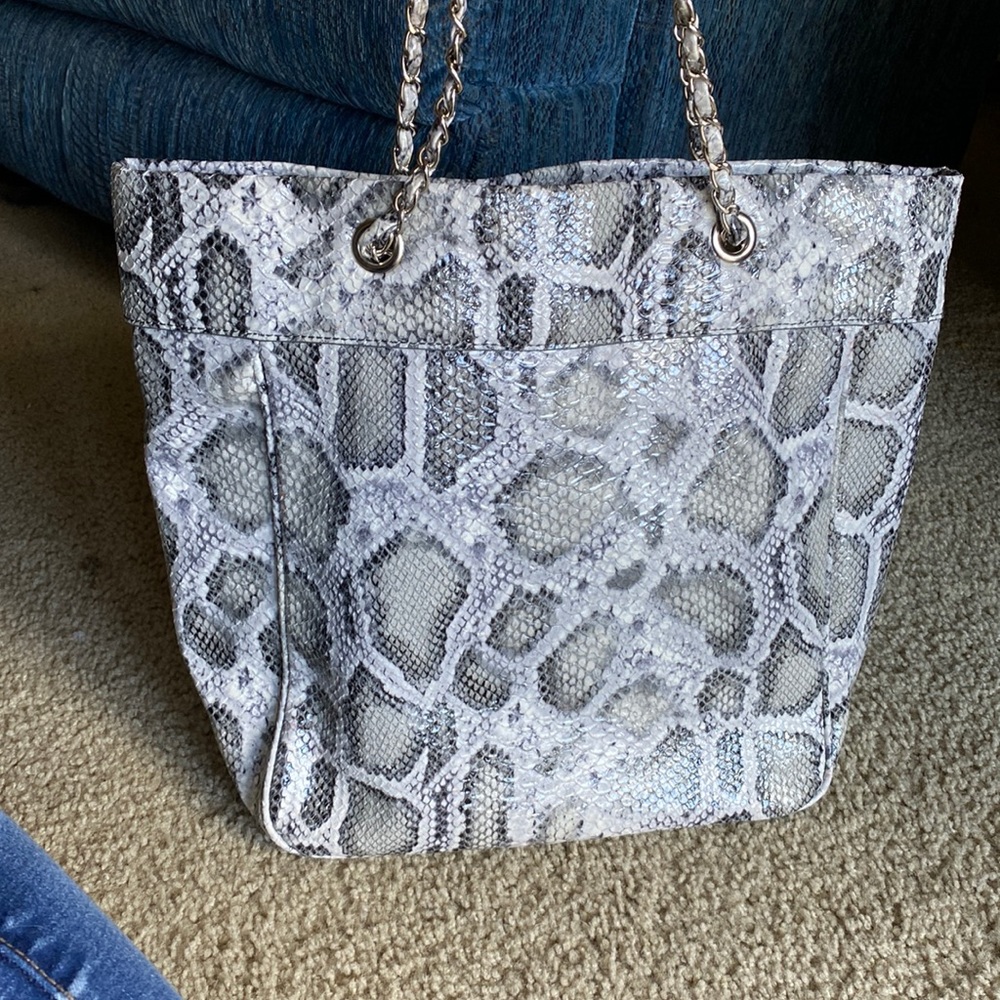 Nine West Snake Print Satchel - image 2